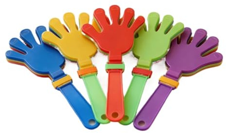 15 petits accessoires for applaudir à la main pour Événements Sportifs | Accessoire de joie de clap de couleur vive for les applaudissements de divertissement de concert de fête