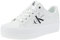 Calvin Klein Jeans Mujer Vulcanizes Sneaker Vulc Flatform Laceup Low LTH con Plataforma, Blanco (Bright White), 38