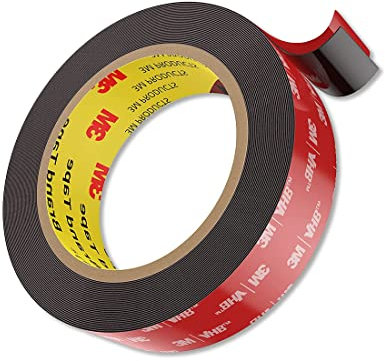 Clyhon 3M Nastro Biadesivo Extra Forte, 1 Volume Nastro di Montaggio, Resistenza all'Acqua e alle Alte Temperature, per Auto, Casa e Ufficio (20mm x 3m)