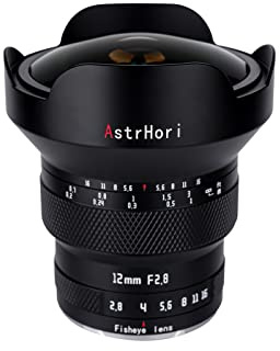AstrHori 12mm F2.8 Manuelle Fisheye Kamera Objektiv Ultra Weitwinkel für Vollformat Nikon Z-Mount spiegellose Kameras