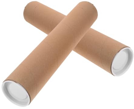 DIYEAH 4 Sets Elegante Versandröhren Mit Kappen Röhre Für Poster Quittungsaufbewahrung Versandröhren 2 Stück * 4