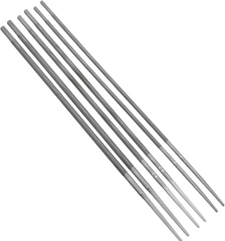 Forcitory Professionelle Kettensäge-Kettenfeile 5/32 Zoll, 4,0 mm (2 Stück), 3/16 Zoll, 4,8 mm (2 Stück) 7/32 Zoll, 5,5 mm (2 Stück) Schärfen von runden Feilen