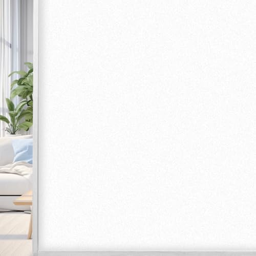 URAQT pellicola in vetro smerigliato, 44.5*200CM Pellicola per Vetri Finestre Privacy,Pellicola autoadesiva per finestre,Adesivo Statico, Protezione UV, con Strumenti di Installazione,per Casa,Bagno