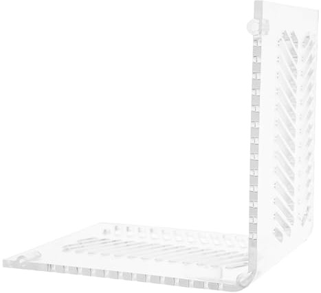SUPVOX Panel Divisor Acrílico para Acuario Pequeño Separador de Rejilla para Bombas Placa Aislante para Peces Doble Orificio Filtro y Protección contra Arena para Acuarios Domésticos