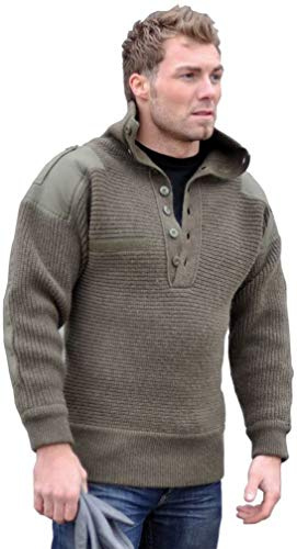 Mil-Tec Herren Alpin Pullover, Oliv, 48 EU