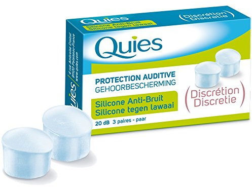 Quies - ljudisolerande silikonöronproppar - 3 par