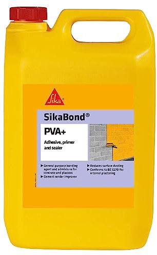 Sika SikaBond PVA+ , General Purpose Adhesive, Primer And Sealer – Easy To Use – British Standards Approved – 1 Litre