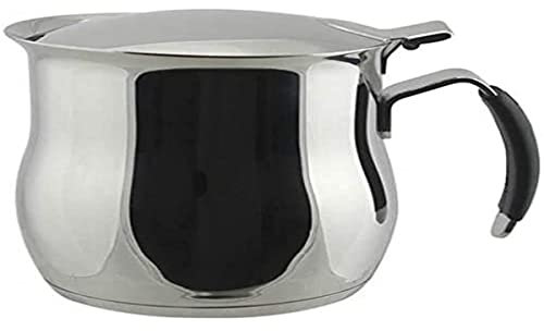 ILSA Caffettiera Omnia, Induzione, Acciaio Inox 18/10, Manico in Silicone, Capacità 20 cl, Tazze 2