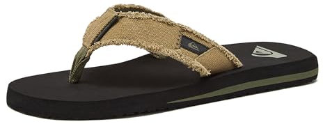 Quiksilver mäns apa avgrunds tre-punkts sandal, Grön/svart/brun, 9