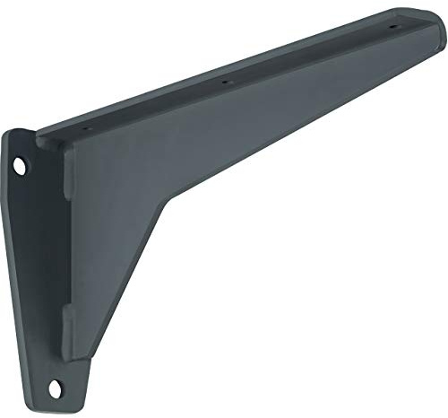 Gedotec Schwerlast-Konsole | 1 Stk - Regal Winkelträger | MIRA Strong | Länge 680 mm | Tragkraft 500 kg per Paar | Regalhalterung Stahl massiv grau | Regal Halterung Wand - Regalträger für Wandmontage