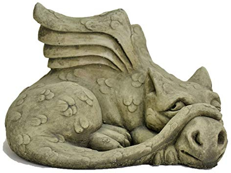James-Dragon Garden Ornament-Gargoyle-Sculpture Stone Statue-Decorative Gift