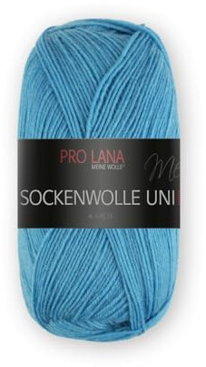 Pro Lana Sockenwolle Uni 4-fach 424 - türkis