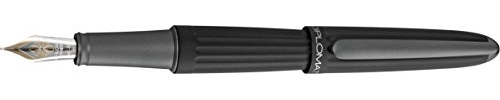 DIPLOMAT - Füllhalter Aero schwarz 14 kt - Schick und elegant - Langlebig - 5-Jahre-Garantie - Schwarz matt