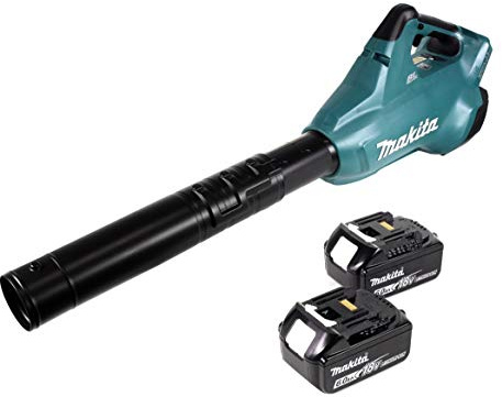 Makita Dub 362 2x18 Volt Akku Laubbläser Akku-Gebläse + 2X 6 Ah Akku - ohne Ladegerät