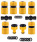 AstarFavor 10 Piezas Kit Conector de Manguera de Jardín,Conectores Rápidos de Manguera Conectores de Manguera de Doble Macho Conector de Plástico para Manguera para riego, Lavado de Coches, etc.