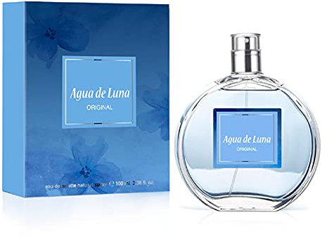 AGUA DE LUNA - Original 100 ml, Colonia Mujer, Perfume en Formato Spray, Eau de Toilette Natural y Femenina, Aroma Floral, Fragancia Fresca y de Larga Duración