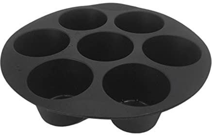Moule à Muffins en Silicone - 7 Tasses - pour friteuse à air Universel - Accessoire pour 2,6/3,2/3,5-5,8 l - Ustensile de Cuisine - Moule en Silicone - Plaque de Cuisson Kaiser