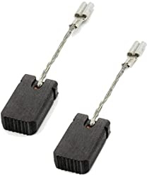 2x Trade-Shop Motorkohlen/Kohlebürsten/Kohlestifte 6x10x17mm für viele Bosch Winkelschleifer Betonschleifer ersetzt 1607000V37, 1607000V53