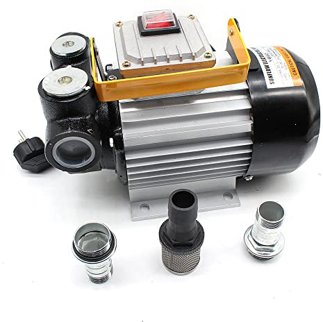 KOLHGNSE Dieselpumpe Selbstansaugend, 20-60L/min Dieselpumpe Kraftstoffpumpe Heizölpumpe Fasspumpe 230V 550W 2800U/min