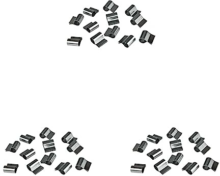 Windhager Edelstahl Befestigungsklammern, Lichtschachtabdeckungen, Kellerschachtabdeckungen, Clips, Befestigungs-Set, 12 Stück, Z19, 03779, 1x1,5x1,7 cm (Packung mit 3)