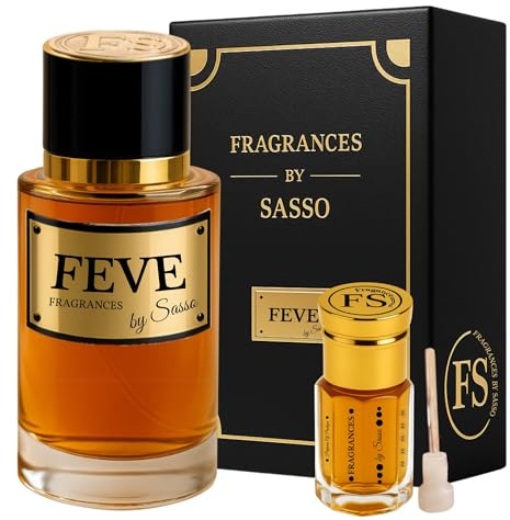 Parfum FEVE - FRAGRANCES BY SASSO - Coffret Luxe - Extrait De Parfum 50ml + Musc 3ml - Coffret Cadeau Homme Et Femme - Collection Privee