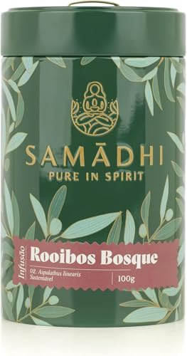 Infusión Rooibos con Frutos del Bosque - Lata de 100g - Sabor Dulce y Afrutado - Propiedades Antioxidantes - No Contiene Teína - Origen Portugués - Producto Gourmet