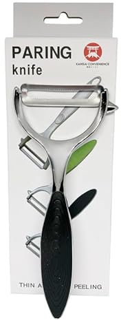 Kansai Convenience | Potato Peeler| Vegetable Peeler | Fruit Peeler | Ergonomic Non-Slip Handle | Stainless Steel Y Blade | Swivel Peeler for Carrot Eggplant Pear Mango Cucumber Potato Apple