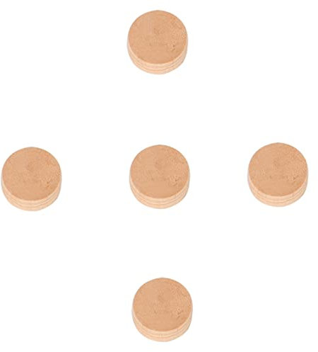 CORHAD 5 Pcs Trombone Water Key Cork Set, Natural Wood Musical Instrument Accessories, Compatible Trumpet Spit Valve, Suitable for Brass Instrument Repairs