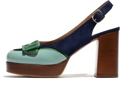 Fly London EVAH243FLY, Zapatos Mujer, Sky Blue/Emerald/Blue, 39 EU