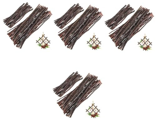 NUOBESTY 200stücke Holzstäbchen Für Bastelarbeiten Lange Natürliche Holzstäbe Für -projekte Heimdekoration Und Kreative Für Tierbedarf Und Vielseitige Anwendungen