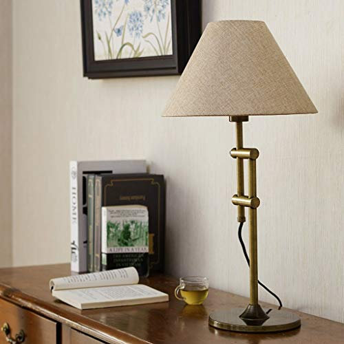 Faucet American Bronze Table Lamp Living Room Study Bedroom Bedside Lamp Adjustable Bedside Light Fixture water-tap