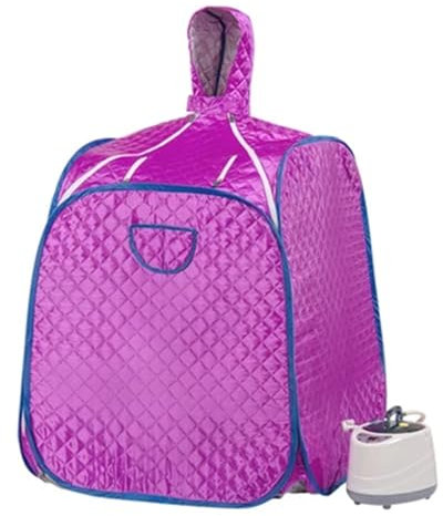 AOEGBY Steam Box 1 Person Healthy Steam Sauna Portable Spa Room Home Folding Adult Sauna Room Home Sauna(Purple)
