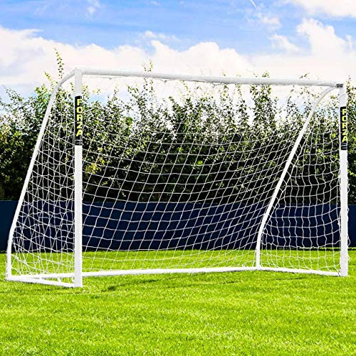 FORZA Match Fußballtor [6 Größen] | Robuster uPVC-Rahmen & Wetterfestes Netz mit optionaler Zielscheibe – Ideal für Gärten & Vereine | Schnelle & einfache Montage (Match Fußballtor, 3m x 2m)