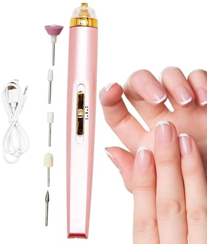 Elektrischer Filer für Nagel, Glamics Nagel -Set, Glamics Professional Nagel Manicure Set, Maniküre -Pediküre tragbare , ergonomisches Polierwerkzeug für Familien, Freunde, Liebhaber