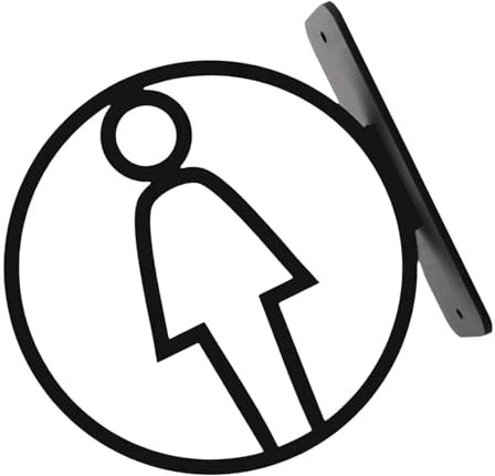 Segnaletica acrilica moderna del simbolo della toilette dell'ufficio elegante del segno del bagno dell'indicatore per lo spazio pubblico