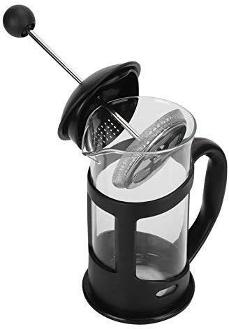 de Prensa Francesa, Prensa Francesa café Prensa Negra de Vidrio Negro Temperatura con Filtro para Sala de Estar, Oficina, Uso del Hogar (350ML)