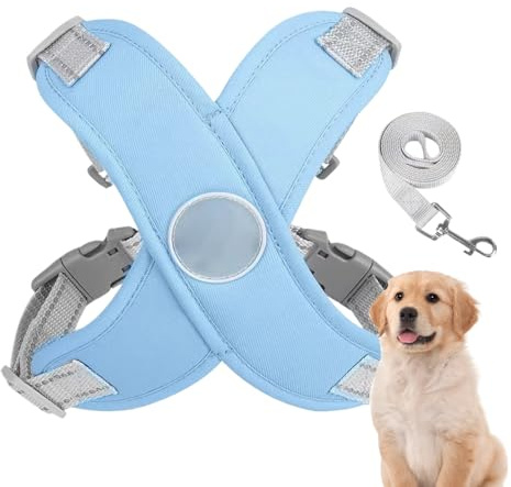 Lunaobrik Hundeweste Geschirr, Hundegeschirr kein Pull,Kein Zuggeschirr für Hund eingestellt | Verstellbares Haustiertraining Zubehör für Spaziergang im Freien Nacht