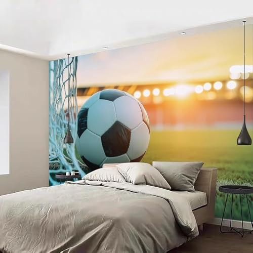 Fotomurales 350 x 256 cm Fútbol Americano Papel Pintado Tejido No Tejido Fútbol Americano Fotomural Efecto 3D Papel Tapiz Decorativos pared Murales Póster para Dormitorio Salón TV Pared B1982