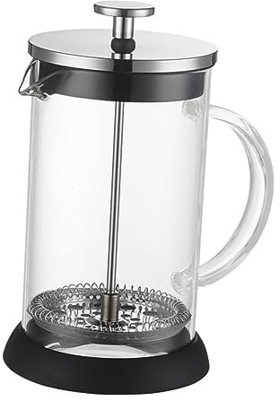 KICHOUSE Tetera De Acero Inoxidable Con Filtro Infusor Resistente Al Calor Para Café y Té Prensa Francesa Multifunción Para Uso Doméstico Hervidor y Jarra Filtrante Negra