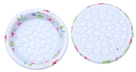 POPETPOP Piscine Gonflable pour Garçon Fille Ronde avec Pompe pour Maison Piscine Garçon Fille Gonflable à Domicile