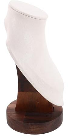 BESTYASH Espositore Per Collane in Legno Busto Per Esposizione Design Graffi Supporto Stabile Per Dettaglio