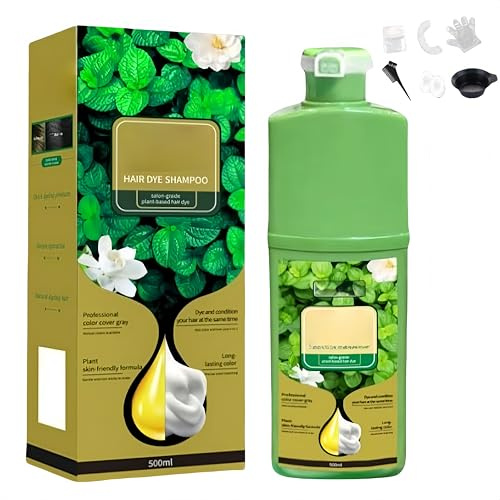 Tintura per capelli in schiuma vegetale a lunga durata, crema colorante agli estratti vegetali, tinta per capelli sani, formula nutriente delicata,copertura rapida (# Chestnut Brown)