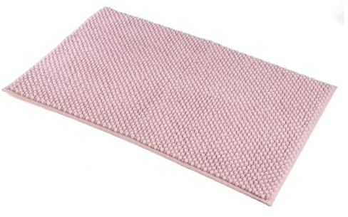 Susanna Home Design Tappeto per Bagno Antiscivolo Super Assorbente in Ciniglia – Morbido, Lavabile, Tappetino Doccia o Scendi Vasca – Rosa 60x120 cm
