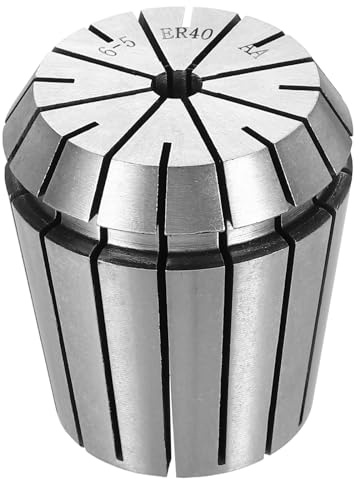 QUARKZMAN Mandrino A Morsetto ER40 6mm Mandrino Di Precisione Per Tornio | Acciaio Per Molle 65Mn, Fresatrice CNC, Utensili Per Incisione