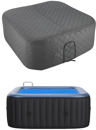 PANGBOER Cubierta de aislamiento térmico de alta calidad para jacuzzis inflables, impermeable, resistente a los rayos UV, mantiene el calor, ahorra energía