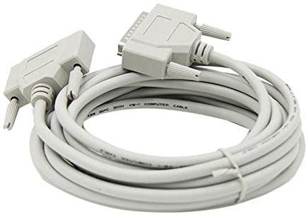 Disttocate 25-Pin M auf Loch F VerläNgerung Kabel,DB25 - Paralleles Drucker VerläNgerung Kabel (25-Pin, Stecker auf Buchse, 1,5 Meter)