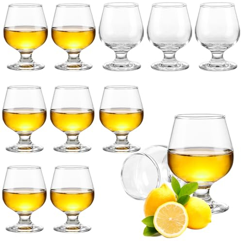APACALI 12 Stück Cognacschwenker 150ml, Krista Cognac Gläser, Brandy Snifter Gläser für Cognac, Brandy, Whiskey, Spülmaschinenfesspülmaschinenfest