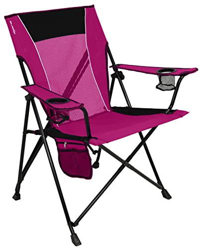 Kijaro Dual Lock Portable Camping Chairs - Enjoy the Outdoors with a Versatile Folding Chair for Sports, Lawn - Dual Lock Feature Locks Position – Hanami Pink