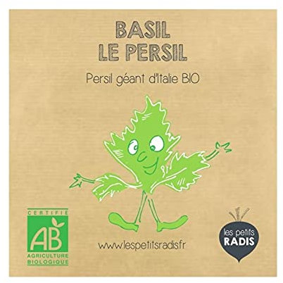 LES PETITS RADIS Mini kit de graines Bio de Basile Le Persil