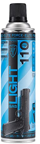 Elite Force Airsoft Gas för Gas Blow Back (GBB) Airsoft vapen, ljus gas, 450 ml, 110 PSI, perfekt vid 27 °C till 42 °C